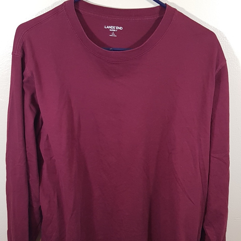 LAND'S END SUPER T LARGE LONG SLEEVE SHIRT(201)